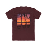 Brush Strokes Beach Sunset Graphic T-Shirt
