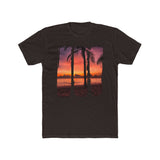 Brush Strokes Beach Sunset Graphic T-Shirt