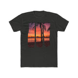 Brush Strokes Beach Sunset Graphic T-Shirt
