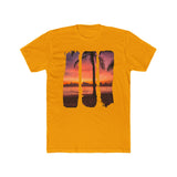 Brush Strokes Beach Sunset Graphic T-Shirt