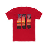 Brush Strokes Beach Sunset Graphic T-Shirt