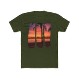Brush Strokes Beach Sunset Graphic T-Shirt
