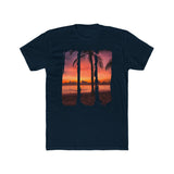Brush Strokes Beach Sunset Graphic T-Shirt