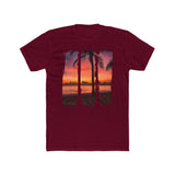 Brush Strokes Beach Sunset Graphic T-Shirt