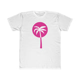 Pink Inverted Palm Tree Lightweight Graphic T-Shirt