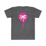 Pink Inverted Palm Tree Lightweight Graphic T-Shirt