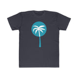 Light Blue Inverted Palm Tree Lightweight Graphic T-Shirt