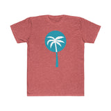 Light Blue Inverted Palm Tree Lightweight Graphic T-Shirt