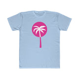 Pink Inverted Palm Tree Lightweight Graphic T-Shirt