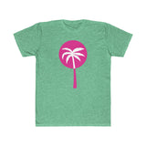 Pink Inverted Palm Tree Lightweight Graphic T-Shirt