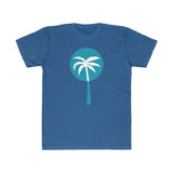 Light Blue Inverted Palm Tree Lightweight Graphic T-Shirt