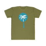 Light Blue Inverted Palm Tree Lightweight Graphic T-Shirt