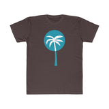 Light Blue Inverted Palm Tree Lightweight Graphic T-Shirt