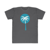 Light Blue Inverted Palm Tree Lightweight Graphic T-Shirt
