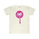 Pink Inverted Palm Tree Lightweight Graphic T-Shirt