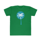Light Blue Inverted Palm Tree Lightweight Graphic T-Shirt